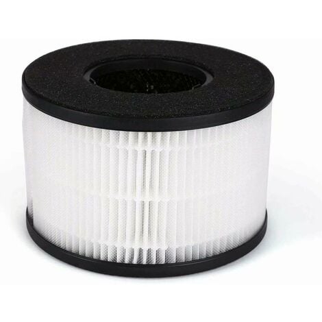 Homcom - HOMCOM Filtre pour purificateur d'air réf. 823-019 - filtre 3 en 1  avec filtre à charbon actif, filtre HEPA - blanc noir