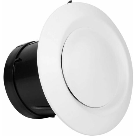 Tigrezy Bouches d'aération réglables, 4 tailles de diffuseur de plafond Soupape d'alimentation d'échappement Évent d'aération Anémostat Couvercle de tuyau de ventilation(75mm)