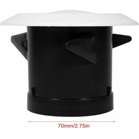 Tigrezy Bouches d'aération réglables, 4 tailles de diffuseur de plafond Soupape d'alimentation d'échappement Évent d'aération Anémostat Couvercle de tuyau de ventilation(75mm)