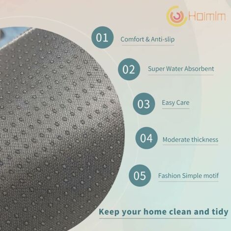 Tigrezy -Lot de 2 Tapis de Cuisine antidérapants, Absorbe l'eau et l'huile, Résistant à la poussière （40 x 60 + 40 x 120 cm）