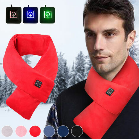 Écharpe Chauffante USB DabinFa - 3 Températures Réglables - Fausse Fourrure - Pour Cou Et Dos