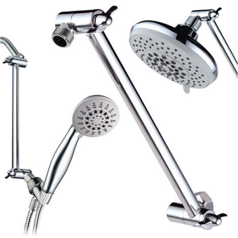 Bras De Douche Réglable Bras Prolongé En Laiton Assif Pour Pommeau Douchette A Main P38606