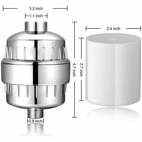 Filtre Eau Robinet,Filtre Robinet Cuisine,Filtre Anti Calcaire Robinet,Eau  Purifiée de Grade 8,avec 4 éléments filtrants,Corps transparent,Convient à  la plupart des types de robinets : : Bricolage