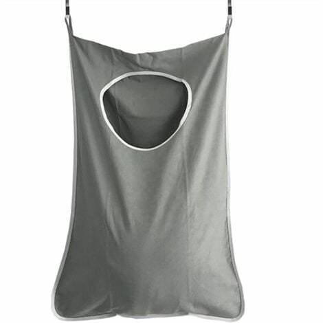 sac à linge durable à accrocher derrière la porte, peu encombrant, avec  crochet en acier inoxydable