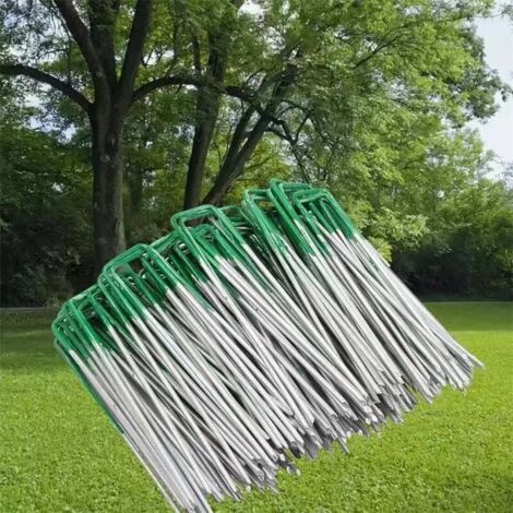 14 Pcs Sardines Piquet, Piquets de Tente en Acier Piquets de Fixation Sol Crochet- Idéal pour le jardin, le camping tentes - Sport