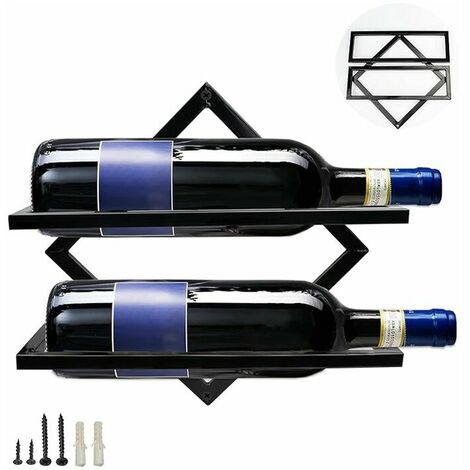 Casier à vin Debout pour 6 Bouteilles Porte-Bouteille de vin en métal de  comptoir Design Minimaliste Moderne pour Les Amateurs de vin