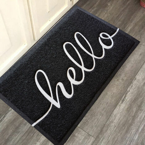 Paillasson Hello, pour l'intérieur et l'extérieur, tapis