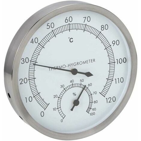 Acier Inoxydable Thermomètre Hygromètre Thermo-Hygromètre