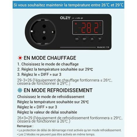 ThermostatHygrostat digital pour terrarium - L16 x P4 cm