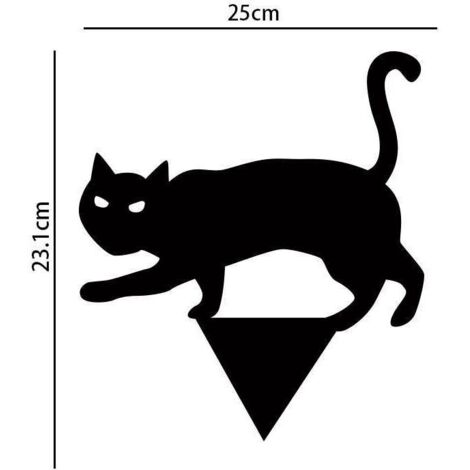 Statue De Chat En Fer Pour Jardin - 3 Modèles 26-30cm - Décoration Extérieure Pelouse, Terrasse