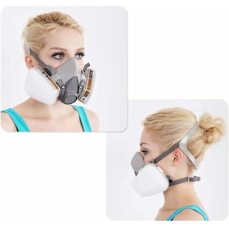 Masque à Gaz Zelbuck Réutilisable - Avec Filtres Anti-Poussière, Peinture | Ponçage, Bricolage, Professionnel