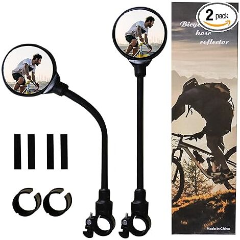 Rétroviseur De Guidon De Sécurité TMISHION - Noir - Convexe - Pour