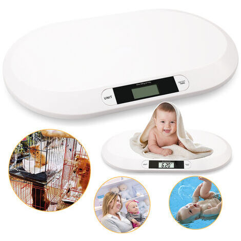 Pèse-bébé électronique Andine 3 - Pèse Et Mesure Enfants Jusqu'à 100kg, Plateau Amovible