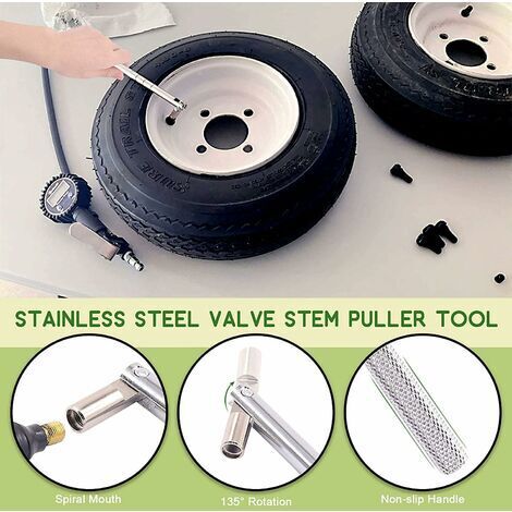Dfuqanb 64 Pièces Demonte Valve Pneu Outil, Noyau De Valve, 4-1 Outil De Réparation De Valve De