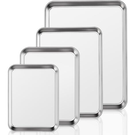 Ensemble De 3 Planches à Découper En Acier Inoxydable - Pour Cuisine - Neuf Dans Son Emballage
