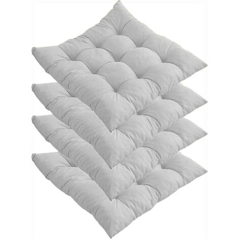 IPYNBAP Lot De 4 Coussins De Chaise Touffetés En Mousse à Mémoire - 10