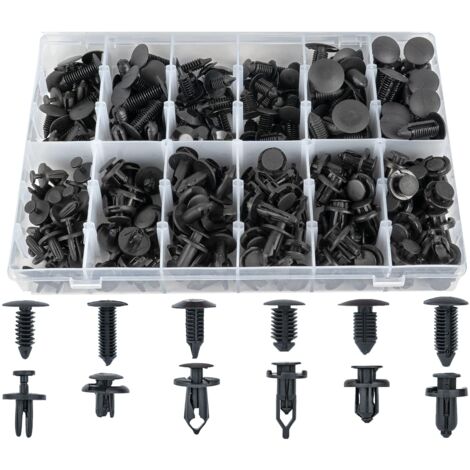 sourcing map 40Pcs Rivet plastique Clips poussoir fixation Pare-chocs décapant