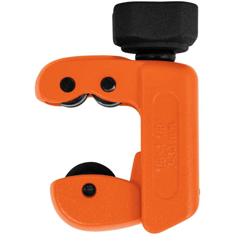 Coupe-Tube à Cliquet 8-29 Mm - Pour Acier Inox, Cuivre, Aluminium - Mécanisme Ratchet Ergonomique, Coupe Propre Et Rapide (Noir/Rouge)