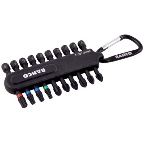 BAHCO - Jeu d'embouts de torsion haute résistance 1/4 pr vis PH/PZ/TORX® – 10 pc (1/4)