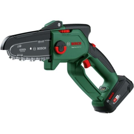Bosch – Élagueuse à batterie 18V – Autonomie jusqu'à 160 coupes – Moteur sans charbon – Système SDS pour chaîne sans outil