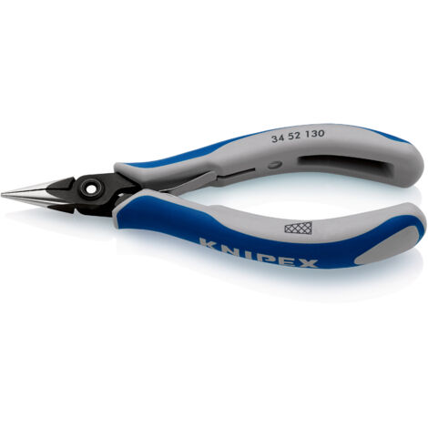KNIPEX 34 52 130 Pince de préhension de précision pour l’électronique avec poignées multimatières brunie 130 mm