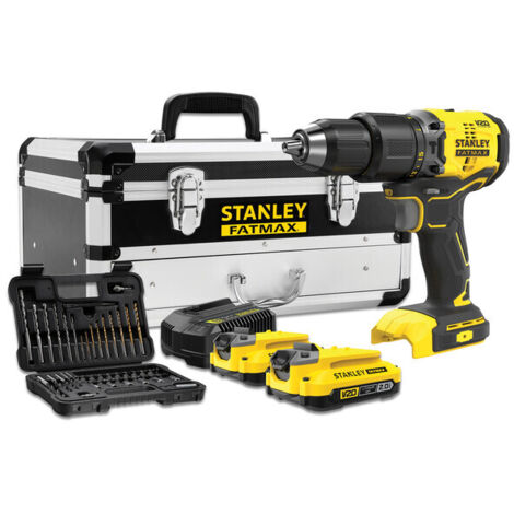Perceuse à percussion sans fil Stanley SFMCD715D2F-QW 18 V 2x2 0 Ah  accu. + Accessoires (1/5)