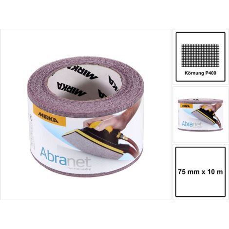 Rouleau de ponçage Mirka Abranet 545BI001413R 75 mm 10 m P400