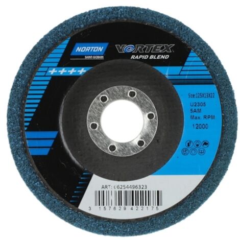 FP – Disque à lamelles 125x22 mm – Grain 60 pour meuleuse – Pour métal et inox – Coupe nette et rapide (1/4)
