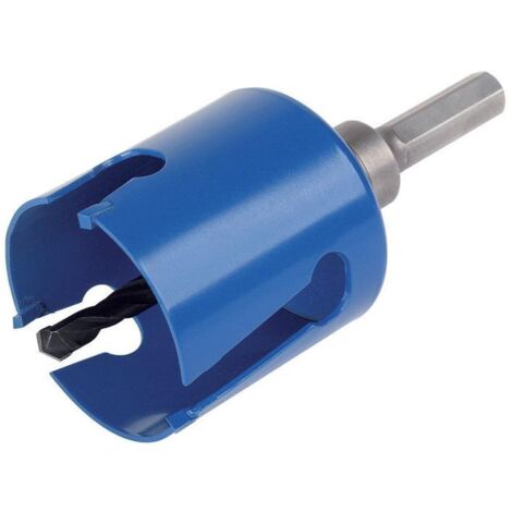 Scie cloche avec mèche d'alignement. Bit Wolfcraft HM/CT 85x60 mm (1/3)