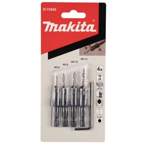 Makita – Drague pour le bois – Lot de 4 unités – Accessoire pour fendeur de bûches – Pour bois dur et teck – Technologie de coupe précise