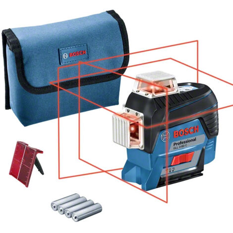 Niveau laser lignes BOSCH PROFESSIONAL - GLL 3-80 C version piles