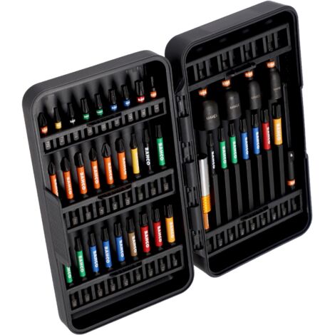 Bahco – Jeu d'accessoires de tournevis 40 unités – Pour vis à tête cruciforme – Acier au chrome vanadium – Compatible avec boulonneuses à chocs (1/5)