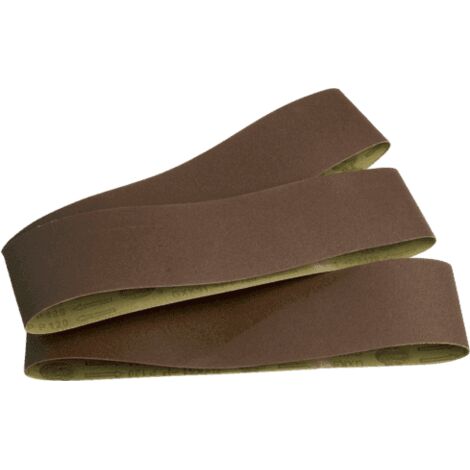 Scheppach Lot de 3 bandes abrasives - Dimensions 914 x 100mm - Grain 80 - Compatibles avec les ponceuses BTS800 / BTS900