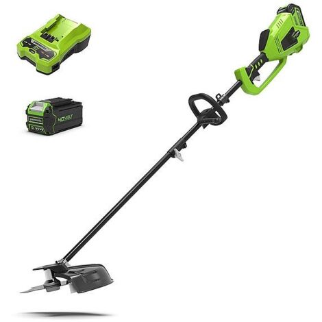 Greenworks – Débroussailleuse à batterie 40V – Largeur de coupe 40cm – Capacité batterie 4Ah – Moteur Brushless pour performance accrue (1/10)