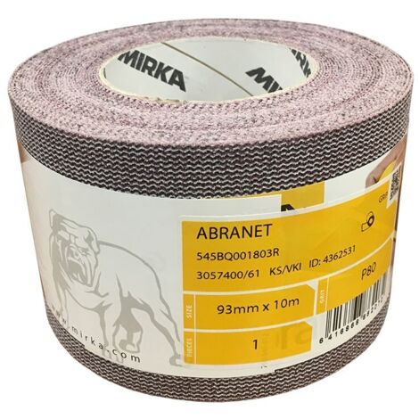 Rouleau de ponçage Mirka Abranet 545BQ001183R 93 mm 10 m P180