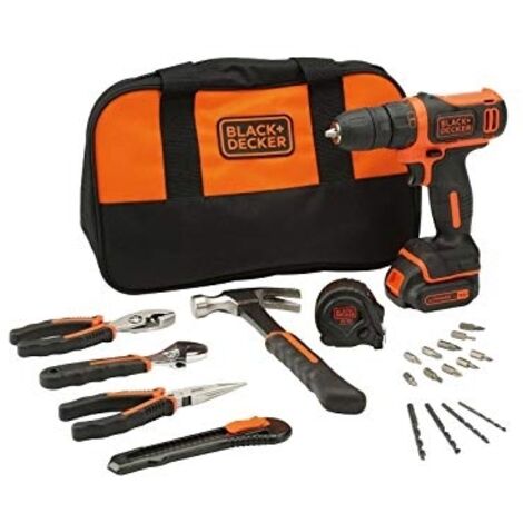 Perceuse Black & Decker BDCDC18HTSA-QW 18 V 1x1 5 Ah accu. + Accessoires (1/3)