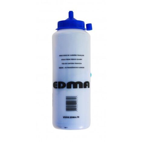 Recharge de craie de marquage pour ligne de craie / ruban à mesurer EDMA 063155 1000 g bleu (1/2)