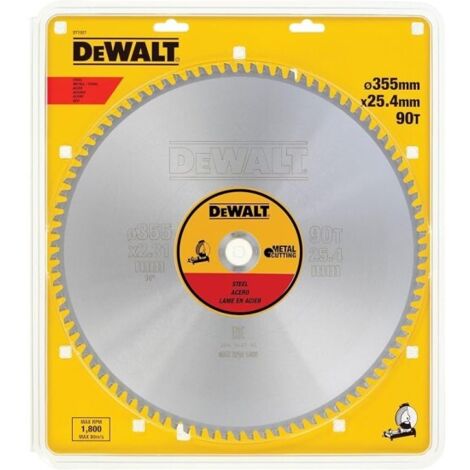 Lame de scie pour le métal DeWalt 355x2 31x25 4 mm Z90 1 5° (1/5)