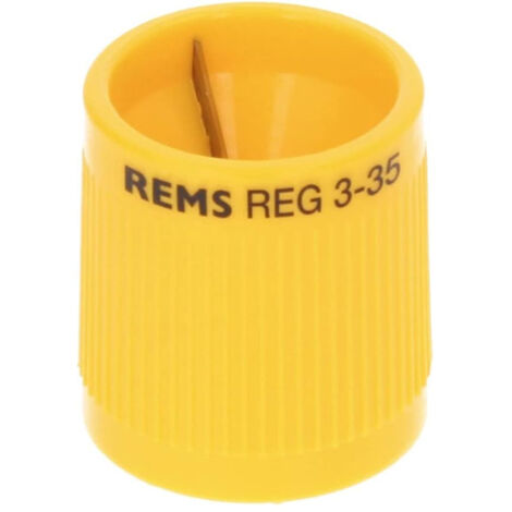 Ébavureur extérieur intérieur pour tube cuivre, laiton, alu, acier, plastique Ø3-35 mm - Rems (1/7)