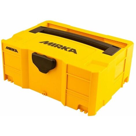 Mirka – Coffret de rangement petit format 400x300x158mm – MIN6532011 – Étanche et robuste – Système T-LOC pour rangement optimisé
