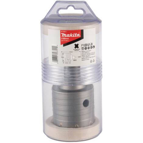Makita – Scie cloche 68 mm SDS-plus – Mèche d'alignement pour perçage précis – Compatible béton armé et bois dur – Usage professionnel - D-74011