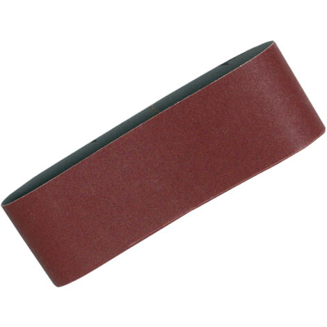 Ceinture de ponçage pour ponceuse à bande 76x533 mm K80 5 unités