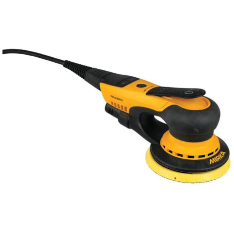 Mirka – Ponceuse excentrique 550W – Alimentation électrique – Amplitude d'oscillation 2.5mm – Pour ponçage bois dur et teck – Design ergonomique léger - 550CV