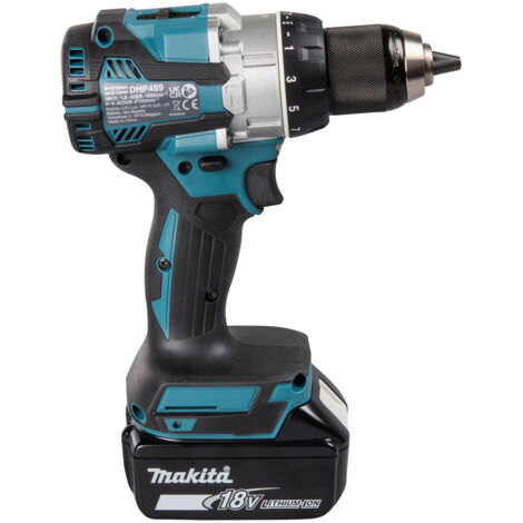 Makita – Perceuse 18V sans fil – Moteur Brushless – Couple 60Nm – Pour béton armé et bois dur – Accessoire de transport inclus