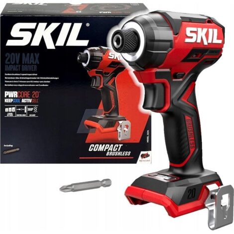 Clé à chocs 20V – Couple max 300Nm – Moteur Brushless – Pour visser dans bois dur et béton – Sans batterie ni chargeur – Skil (1/3)