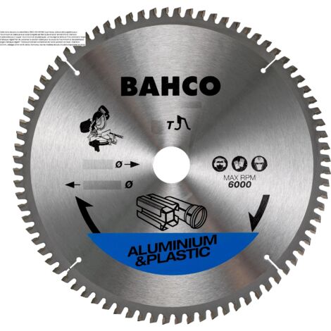Lame de scie circulaire Ø216 mm 48 dents pour alu et plastique - BAHCO 8501-18S (1/3)