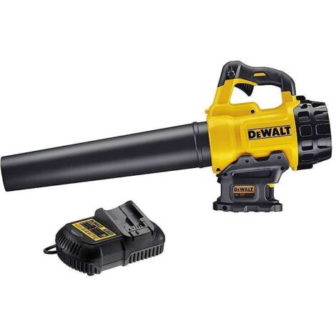 Dewalt – Souffleur à batterie 18V avec 1 batterie 5.0Ah – Moteur Brushless – Idéal pour espaces confinés – Débit d'air 400m³/h
