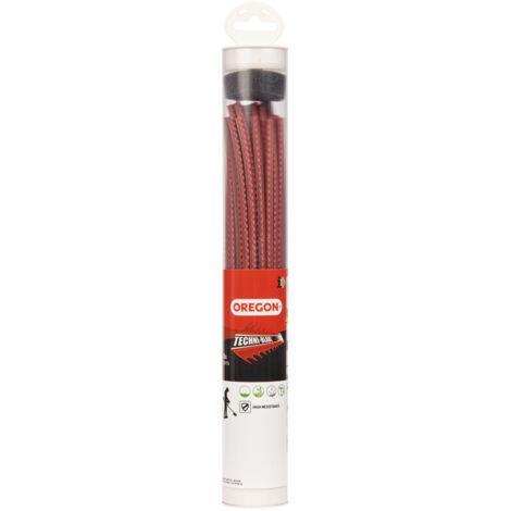 Fil débroussailleuse Carré Techni-Blade Rouge ø7.0mm/26cm Oregon 525244 (1/9)