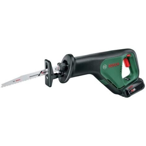 Bosch – Scie sabre 18V avec 1 batterie 2,5Ah – Moteur Brushless – Coupe rapide pour bois dur – Système anti-vibrations
