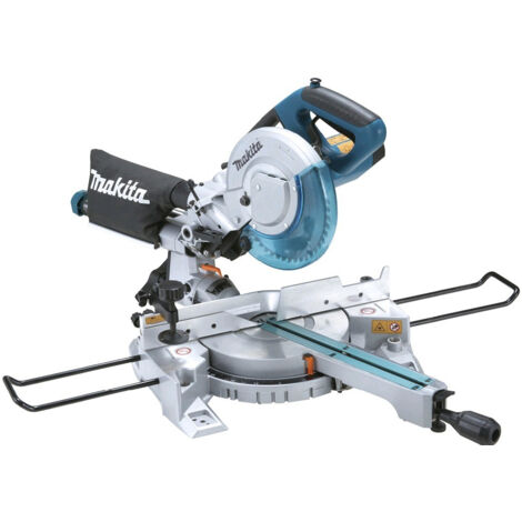Makita – Scie à onglet coulissante 216mm – Alimentation 240V – Laser intégré pour précision – Pour bois dur et teck – Profondeur de coupe 70mm - LS0815FLN